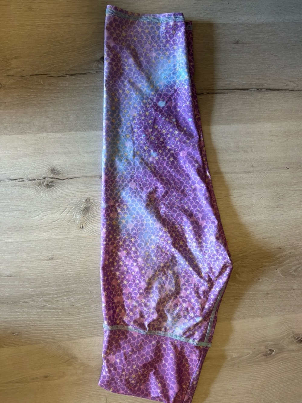 teeki Purple & Blue Mermaid Scale Leggings